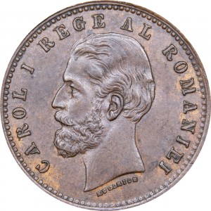Аверс монеты Румыния, 2 бань, 1882