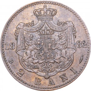 Реверс монеты Румыния, 2 бань, 1882
