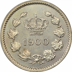 Аверс монеты Румыния, 10 бань, 1900