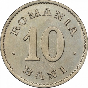 Реверс монеты Румыния, 10 бань, 1900