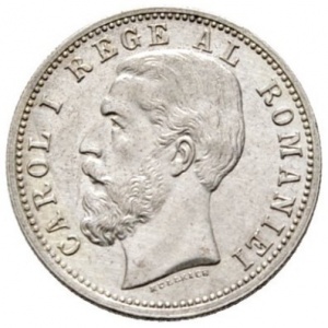 Аверс монеты Румыния, 50 бань, 1884-1885