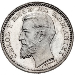 Аверс монеты Румыния, 50 бань, 1894-1901