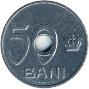 Реверс монеты Румыния, 50 бань, 1921