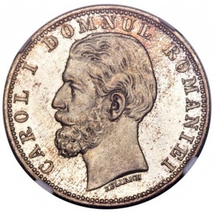 Аверс монеты Румыния, 2 лея, 1881
