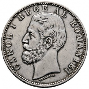 Аверс монеты Румыния, 5 леев, 1881-1885