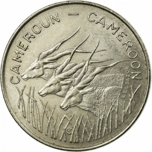 Аверс монеты Камерун, 100 франков, 1972
