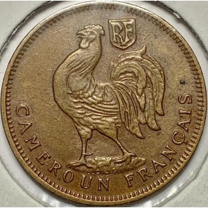 Аверс монеты Камерун, 50 сантимов, 1943