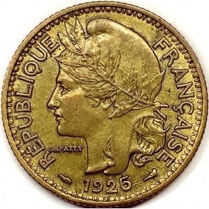 Аверс монеты Камерун, 1 франк, 1924-1926