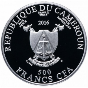 Аверс монеты Камерун, 500 франков, 2016, Все цвета жизни