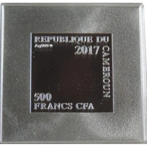 Аверс монеты Камерун, 500 франков, 2017, Мария, матерь милосердия - Мадонна с младенцем