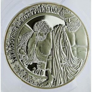 Реверс монеты Камерун, 500 франков, 2018, Одиссея - Полифем