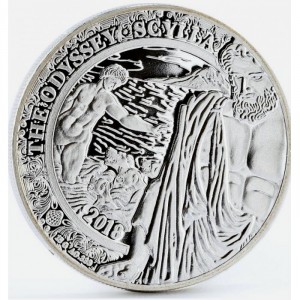 Реверс монеты Камерун, 500 франков, 2018, Одиссея - Сцилла