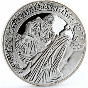 Реверс монеты Камерун, 500 франков, 2018, Одиссея - Аид