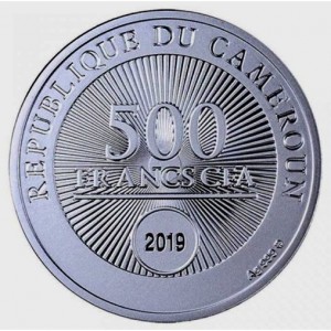Аверс монеты Камерун, 500 франков, 2019, Я люблю Тебя