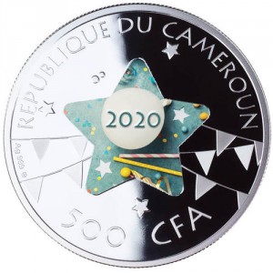 Аверс монеты Камерун, 500 франков, 2020, С днем рождения!