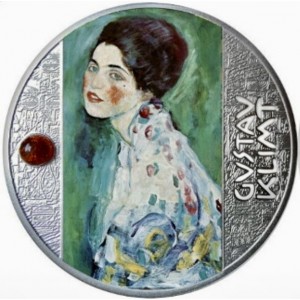 Реверс монеты Камерун, 500 франков, 2021, Густав Климт - Женский портрет