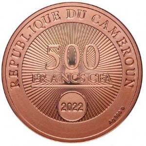 Аверс монеты Камерун, 500 франков, 2022, Это любовь