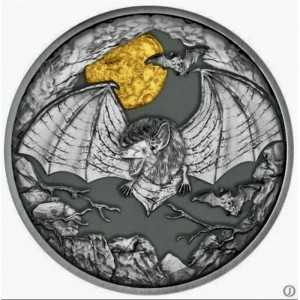 Реверс монеты Камерун, 500 франков, 2023, Ночные охотники - Летучая мышь