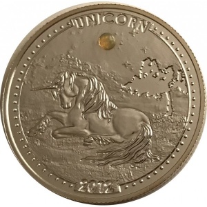 Реверс монеты Камерун, 1000 франков, 2012, Единорог