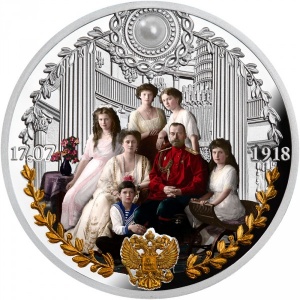 Реверс монеты Камерун, 1000 франков, 2018, Семья Романовых