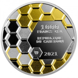 Аверс монеты Камерун, 1000 франков, 2021, Будьте самим собой
