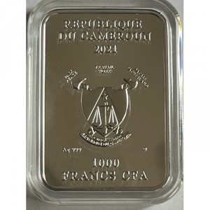 Аверс монеты Камерун, 1000 франков, 2021, Понте Веккьо