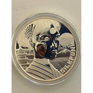 Реверс монеты Камерун, 1000 франков, 2024, Вселенная панка - Silkpunk