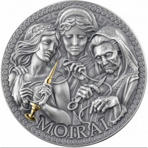 Реверс монеты Камерун, 1000 франков, 2025, Греческая мифология - Мойры