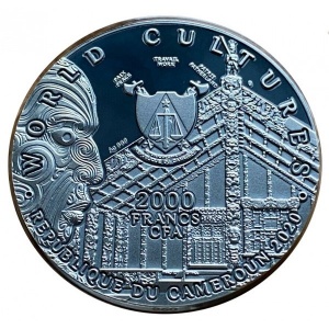 Аверс монеты Камерун, 2000 франков, 2020, Мировые культуры - Хака