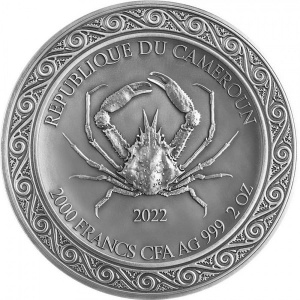 Аверс монеты Камерун, 2000 франков, 2022, Андромеда