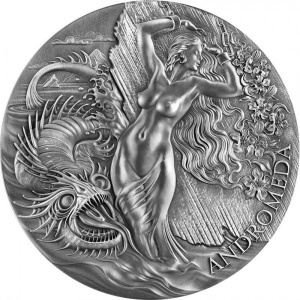 Реверс монеты Камерун, 2000 франков, 2022, Андромеда