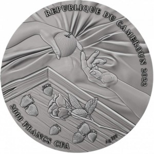 Аверс монеты Камерун, 2000 франков, 2022, Любовь под простынями