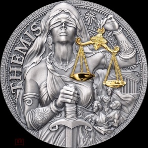 Реверс монеты Камерун, 2000 франков, 2023, Греческая мифология - Фемида