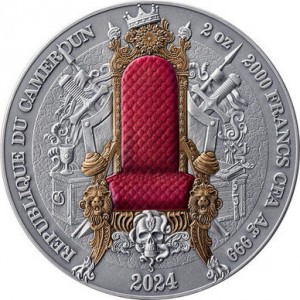 Аверс монеты Камерун, 2000 франков, 2024, Османская империя