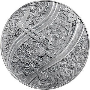 Аверс монеты Камерун, 2000 франков, 2024, Леонардо да Винчи