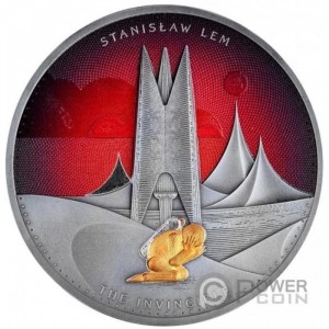 Реверс монеты Камерун, 2000 франков, 2024, Станислав Лем, Мастер научной фантастики - Непобедимый