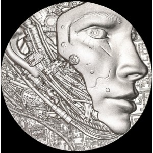 Реверс монеты Камерун, 2000 франков, 2024, Ощутите будущее с ИИ (бриллиант анциркулейтед)