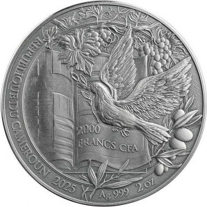 Аверс монеты Камерун, 2000 франков, 2025, Библейские истории - Тайная вечеря
