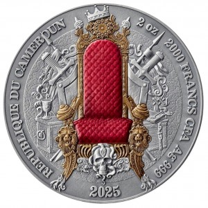 Аверс монеты Камерун, 2000 франков, 2025, Первая Французская Империя