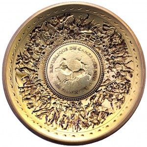 Аверс монеты Камерун, 3000 франков, 2026, Щит Ахиллеса