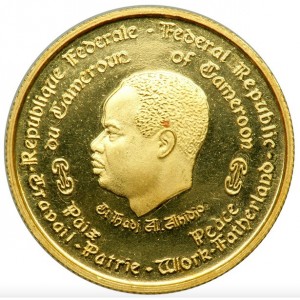 Реверс монеты Камерун, 1000 франков, 1970, 10 лет Независимости