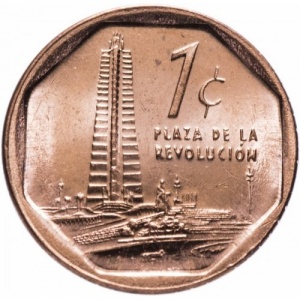 Реверс монеты Куба, 1 сентаво, 2000-2017