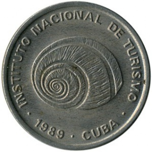 Аверс монеты Куба, 5 сентаво, 1989
