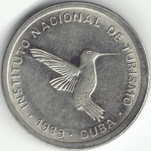 Аверс монеты Куба, 10 сентаво, 1989