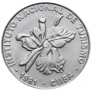 Аверс монеты Куба, 25 сентаво, 1981