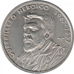 Реверс монеты Куба, 1 песо, 1997, 30 лет со дня смерти Эрнесто Че Гевары /портрет/