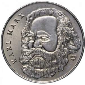 Реверс монеты Куба, 1 песо, 2002, Вожди мирового пролетариата - Карл Маркс