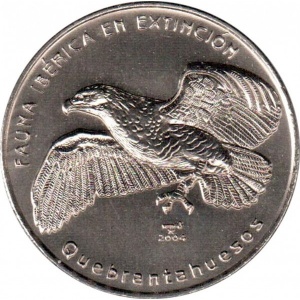 Реверс монеты Куба, 1 песо, 2004, Иберийская фауна - Скопа