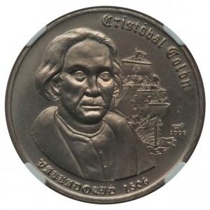 Реверс монеты Куба, 1 песо, 2006, 500 лет со дня смерти Христофора Колумба