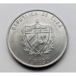 Аверс монеты Куба, 1 песо, 2001, 3-я Международная встреча экономистов